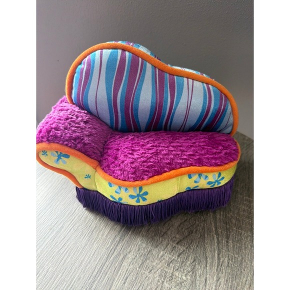 Groovy Girls Sofa and Ottoman Purple Green - Picture 5 of 9
